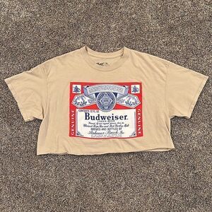 Perfect Condition!! Budweiser Beer Cropped T-Shirt